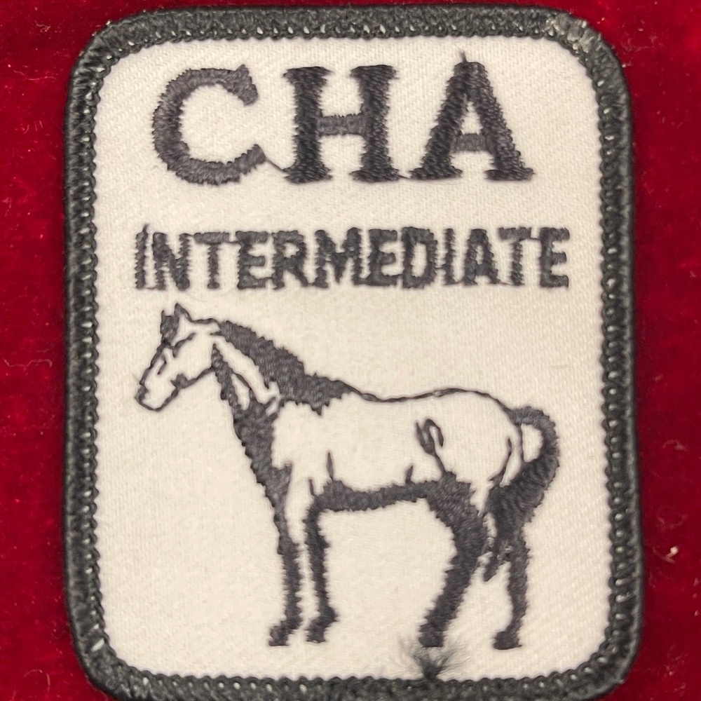 CHA Camp Horsemanship Association Vintage Cloth Horse Patch Intermediate‎